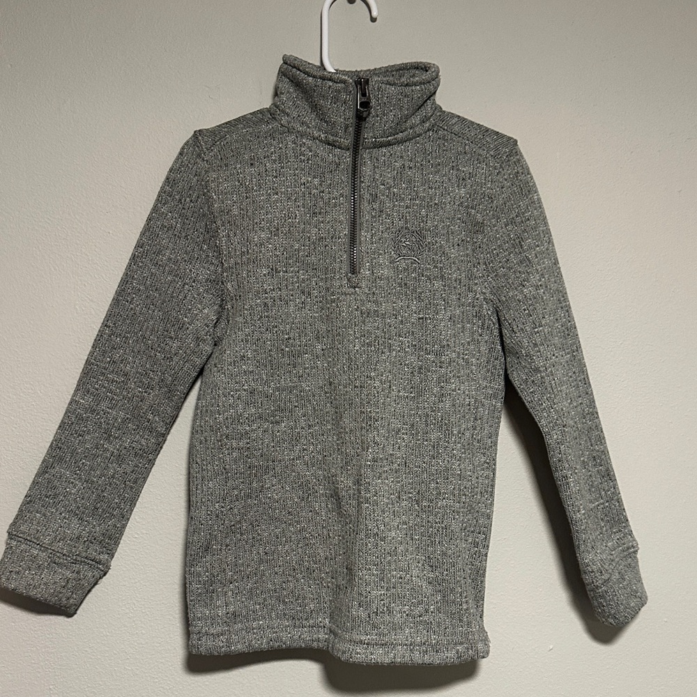Cinch Kids' Heather Gray Quarter-Zip Sweater